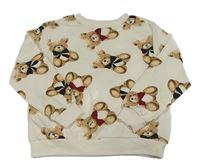 Smetanová mikina s medvědy H&M