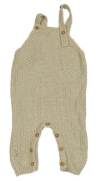 Béžové pletené laclové kalhoty Matalan