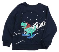 Tmavomodrá mikina s dinem Lupilu