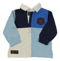 Modro-bílé mikinotriko s nášivkou Next