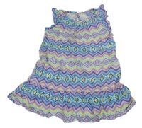 Barevné vzorované šaty s volánky Kiki&Koko