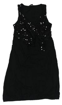 Černé šaty s flitry Yd.