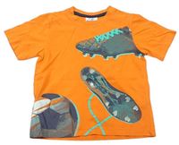 Oranžové tričko s kopačkami Topolino