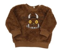 Hnědá chlupatá mikina - Gruffalo Tu