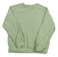 Zelenkavá mikina se srdíčkem H&M