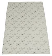 Bílá chlupatá deka s koalami 