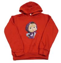 Červená mikina s kapucí - Máša 