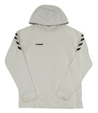 Bílá mikina s kapucí Hummel