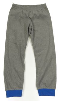 Šedé fleecové pyžamové kalhoty 