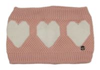 Růžový nákrčník se srdíčky