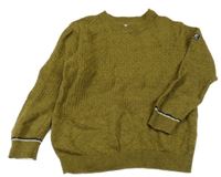 Hnědozelený svetr Mayoral