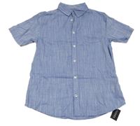 Nové - Modrá melírovaná košile St. Bernard