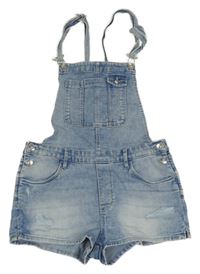 Světlemodré riflové laclové kraťasy Denim Co.