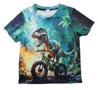 Barevné tričko s dinosaurem 