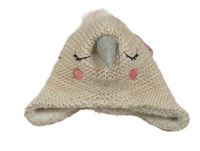 Světlerůžová pletená čepice - jednorožec zn. Very 