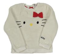 Bílá chlupatá mikina s Kitty H&M