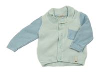 Světlemodro-modrý propínací svetr Kuniboo