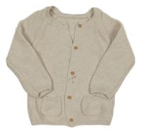 Béžový propínací svetr Matalan