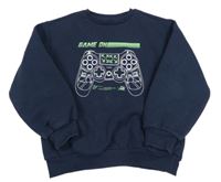 Tmavomodrá mikina s ovladačem Matalan