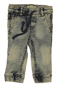 Tmavomodré plísňové teplákové rifle Pocopiano