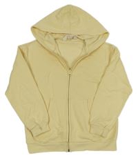 Vanilková propínací mikina s kapucí H&M