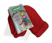 Nové - Červené thermo punčocháče Sheldon