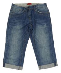 Modré capri rifle s prošoupáním S. Oliver