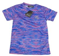 Nové - Modrorůžové vzorované sportovní tričko Montirex