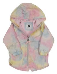 Duhová šusťáková jarní parka s kapucí Tu