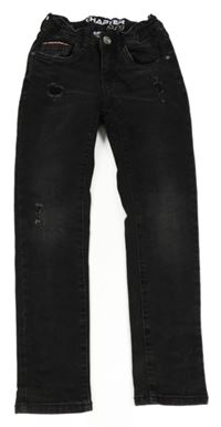 Černé skinny teplákové rifle Chapter Young