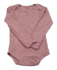 Starorůžové žebrované vzorované body Tu