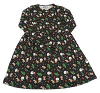 Černé vánoční šaty s obrázky PEP&CO