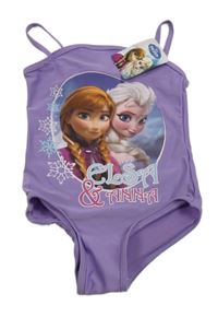 Nové - fialové jednodílné plavky s Frozen Disney