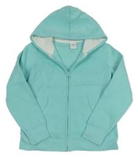 Pomněnková propínací mikina s kapucí amazon