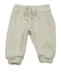 Smetanové melírované žebrované tepláky PRIMARK