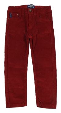 Tmavočervené manšestráky