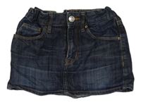 Tmavomodrá riflová sukně H&M