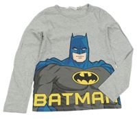 Šedé melírované triko s Batmanem H&M