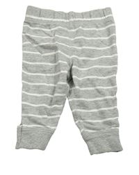 Šedo-bílé pruhované tepláky Carter's