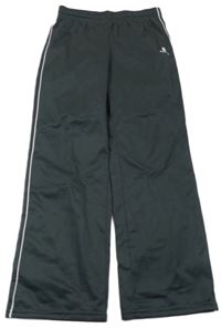 Antracitové sportovní funkční tepláky Domyos