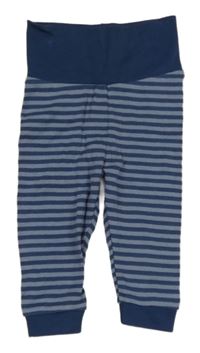 Tmavomodro-modré pruhované lehké tepláky Lupilu