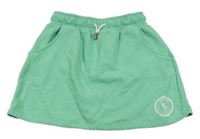 Zelená tepláková sukně s palmami Yigga