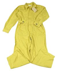 Nové - Žlutý riflový kalhotový overal Leigh Tucker