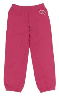 Tmavorůžové tepláky se srdíčky Topolino