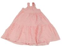 Neonově růžovo-bílé pruhované šaty Primark