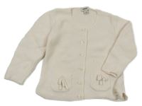 Světlerůžový propínací svetr Mexx