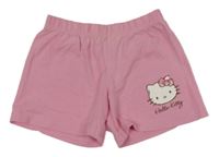 Růžové bavlněné kraťasy s Hello Kitty Sanrio