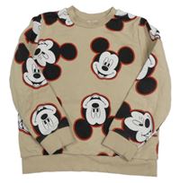 Béžová mikina s Mickeym zn. Disney