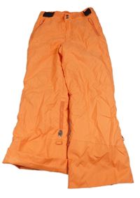 Neonově oranžové šusťákové funkční oteplovačky Decathlon