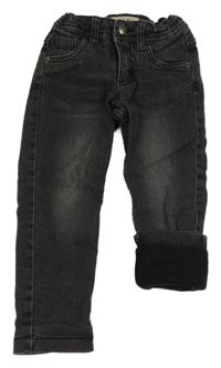 Tmavošedé podšité skinny rifle Pocopiano